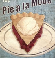 คำว่า “a la mode” เป็นภาษาฝรั่งเศส