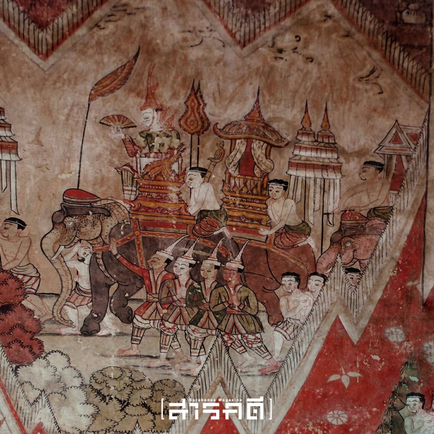 จิตรกรรมโกศล #6 -ม่านรูปเทวดา 1 จิตรกรรมโกศล #6 -ม่านรูปเทวดา