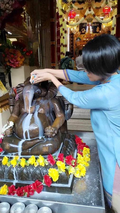 “องค์พ่อคเณศ” ในหลักเมืองพระประแดง : คเณศจตุรถี ๒๕๖๖ 6 ganesha ppd08