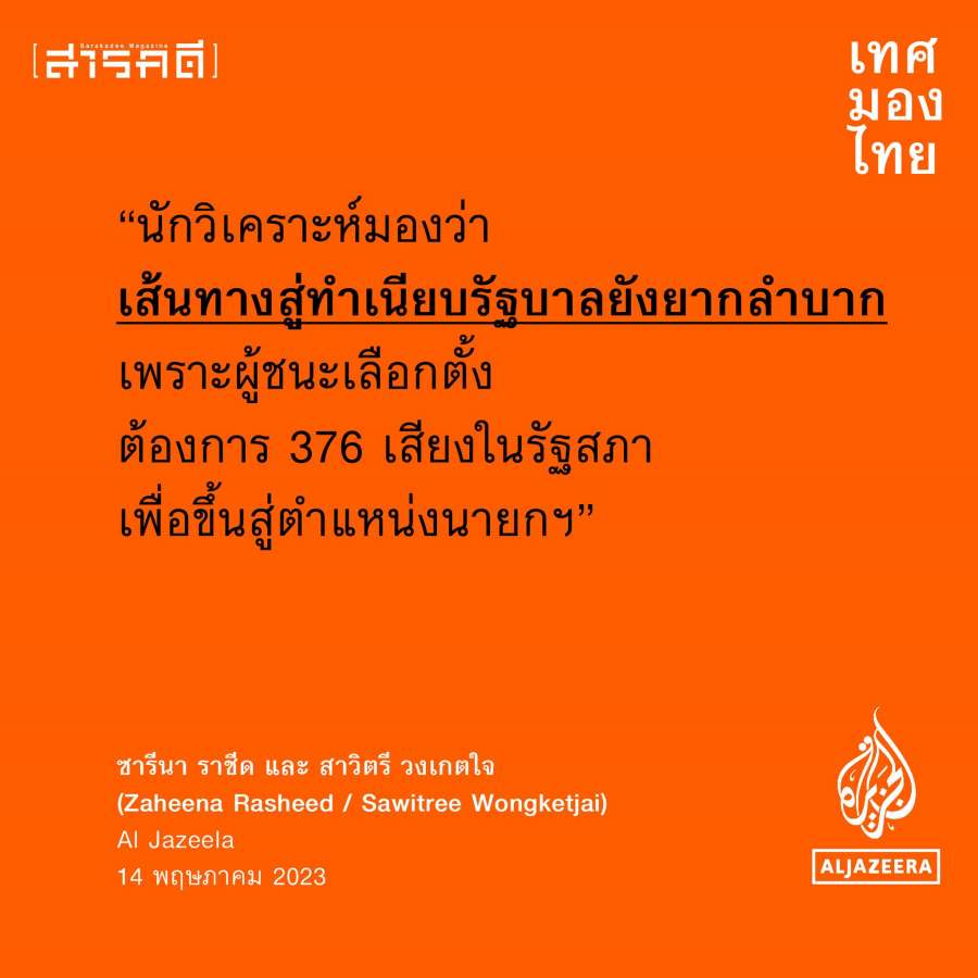 เทศมองไทย มุมมองสื่อต่างชาติต่อการเมืองไทยหลังเลือกตั้ง 4 media2023election04